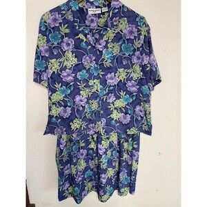 Alfred Dunner 2 piece set Blouse And Skirt Floral Print 90’s Mom Teacher